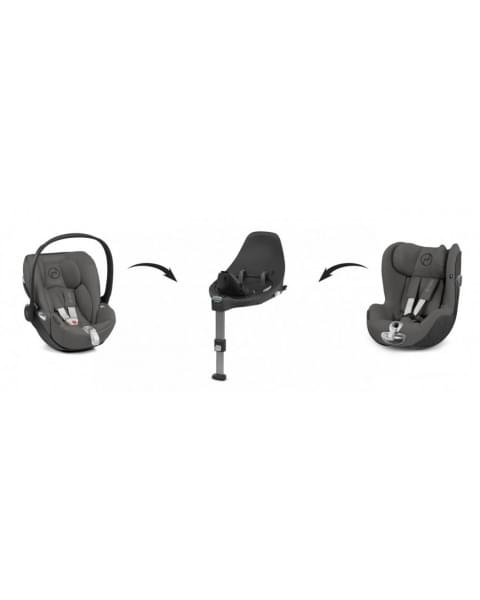Автокресло Cybex Cloud Z i-Size (0-13 кг), Spring Blossom Dark (Черный с рисунком)