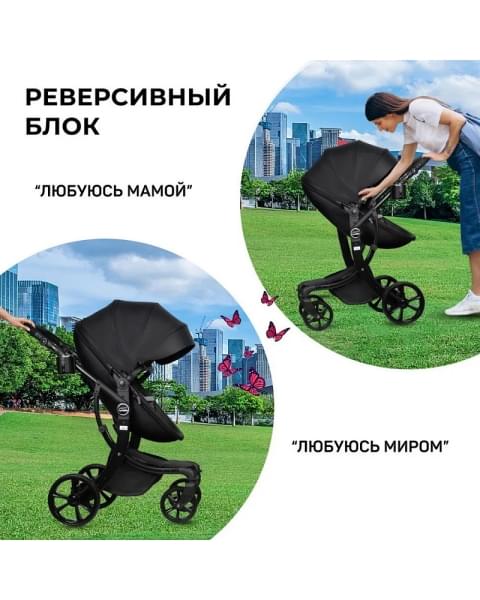 Детская коляска трансформер Farfello Aimile PRO A5-1 чёрный