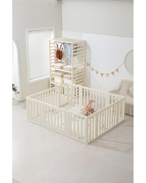 Манеж-стеллаж UNIX Kids 2 в 1 White