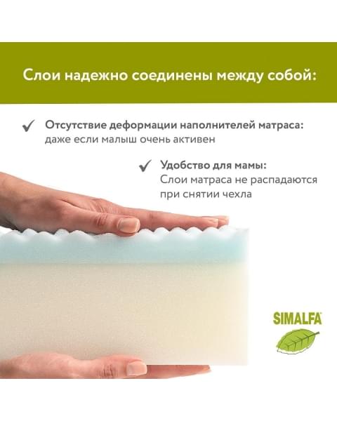 PLITEX Матрас в кроватку Orto Fusion (160х80х12 см)