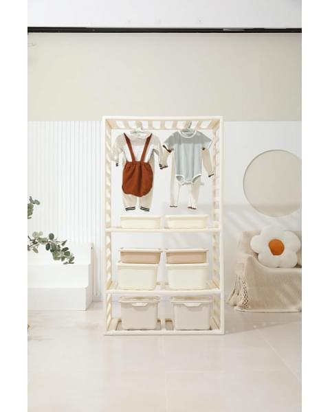 Манеж-стеллаж UNIX Kids 2 в 1 White