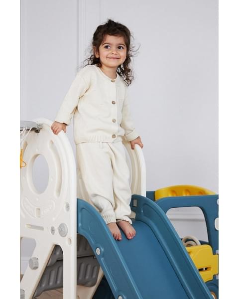 Игровой комплекс с горкой UNIX Kids Bus 171 см Yellow