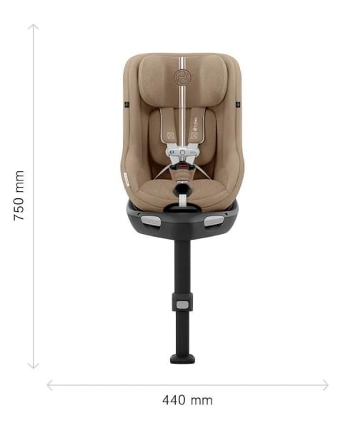 Автокресло Cybex Sirona Gi Plus i-Size & Base (0-18 кг), Almond Beige