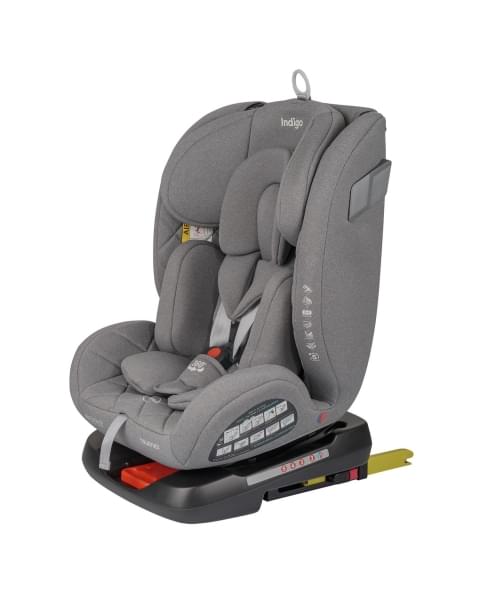 Автокресло Indigo TOURNEO S isofix 0+1+2+3 (0-36 кг) серый