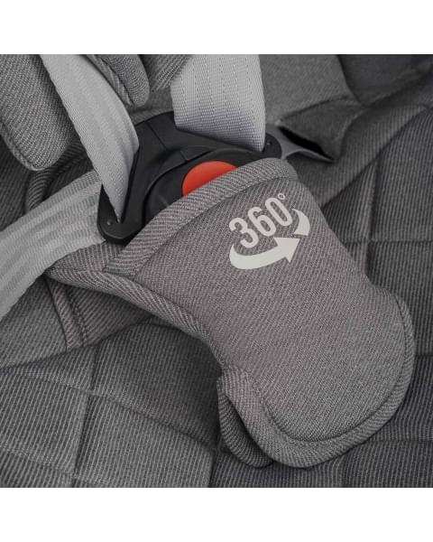 Автокресло Indigo TOURNEO S isofix 0+1+2+3 (0-36 кг) серый