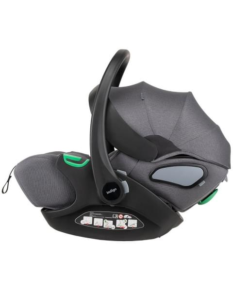 Автокресло Indigo Techno I-Size 0-13 кг серый