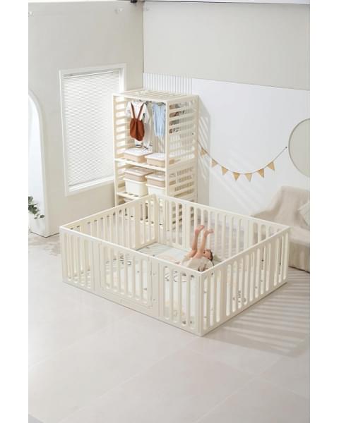 Манеж-стеллаж UNIX Kids 2 в 1 White