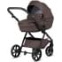 Детская коляска Tutis Uno 6 Plus Leather collection 3 в 1 с автокреслом Elo Lux EduSky Black 1402177 Cioccolata