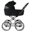 Детская коляска Roan Bass Next Classic 2.0 d14 3 в 1 с автокреслом Tutis Elo Lux EduSky Black BSNC/95/2 Caviar/Black/руч.Cappuccino