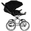 Детская коляска Roan Bass Next Classic 2.0 d14 3 в 1 с автокреслом Tutis Elo Lux EduSky Black BSNC/95/2 Caviar/Black/руч.Cappuccino