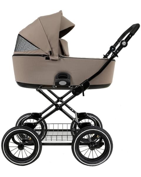 Детская коляска Roan Bass Next Classic 2.0 d12 3 в 1 с автокреслом Tutis Elo Lux EduSky Black BNC/80/2 Hazel/Black/руч.Black