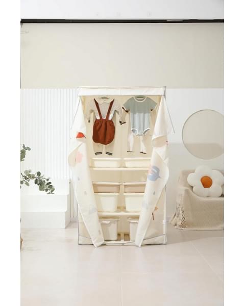 Манеж-стеллаж UNIX Kids 2 в 1 White