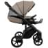 Детская коляска Roan Bass Next Кожа 2.0 3 в 1 с автокреслом Tutis Elo Lux EduSky Black BNL/71/2 Cappucino/Black/ руч.Коричневый
