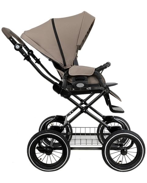 Детская коляска Roan Bass Next Classic 2.0 d12 3 в 1 с автокреслом Tutis Elo Lux EduSky Black BNC/80/2 Hazel/Black/руч.Black