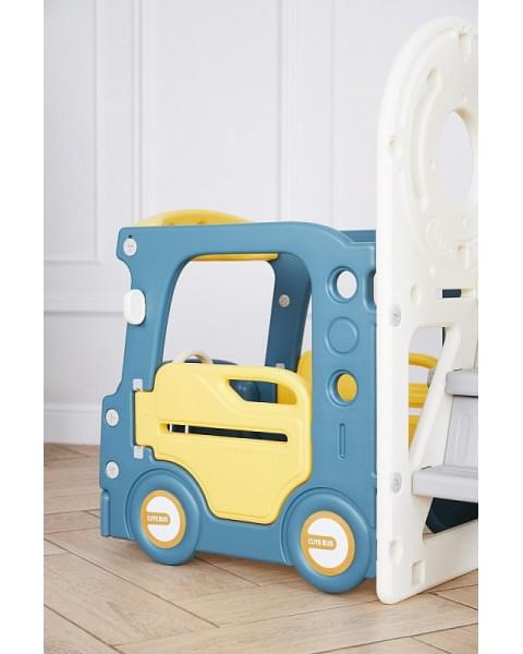 Игровой комплекс с горкой UNIX Kids Bus 171 см Yellow