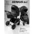 Детская коляска AmaroBaby Genius 2 в 1 серый