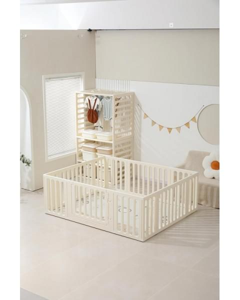 Манеж-стеллаж UNIX Kids 2 в 1 White