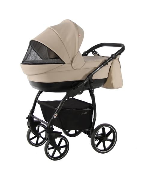 Детская коляска 3 в 1 Sevillababy Jamie латте экокожа