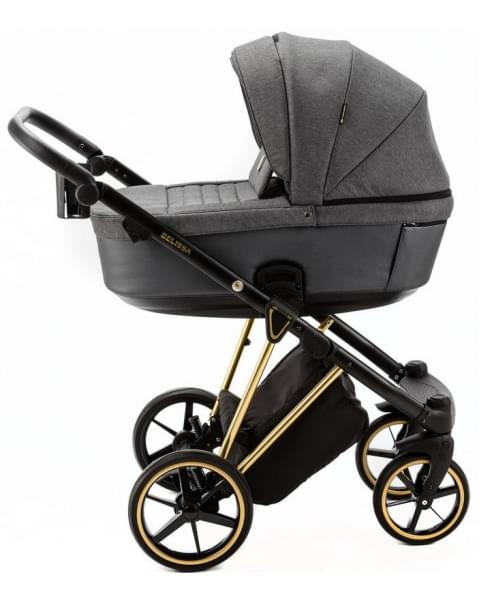 Детская коляска Adamex Belissa Special Edition 3 в 1 B-PS562 (Т.СЕР ЗОЛОТ.РАМ)