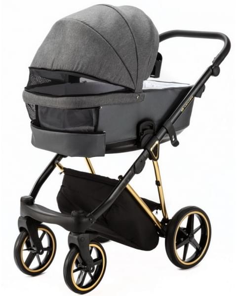 Детская коляска Adamex Belissa Special Edition 3 в 1 B-PS562 (Т.СЕР ЗОЛОТ.РАМ)