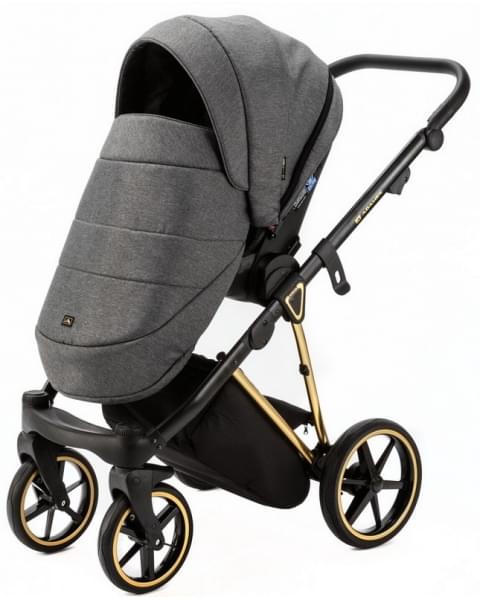 Детская коляска Adamex Belissa Special Edition 3 в 1 B-PS562 (Т.СЕР ЗОЛОТ.РАМ)