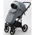 Детская коляска Adamex Bibione 3 в 1 BI-PS72 (СЕРЫЙ+СЕРО-ЗЕЛЕН.КОЖА)