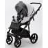 Детская коляска Adamex Bibione 3 в 1 BI-TSB11 (СВ.СЕР.ЖАКАРД+ЧЕРН.КОЖА)