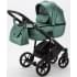 Детская коляска Adamex Bibione Deluxe 3 в 1 BI-SM01 (ЗЕЛЕН.ПЕРЛ.ПЕРФ.КОЖА)