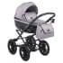 Детская коляска классическая Adamex Chantal Retro 2 в 1 C202 (св.серый )