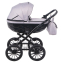 Детская коляска классическая Adamex Chantal Retro 2 в 1 C202 (св.серый )