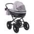 Детская коляска классическая Adamex Chantal Retro 2 в 1 C202 (св.серый )