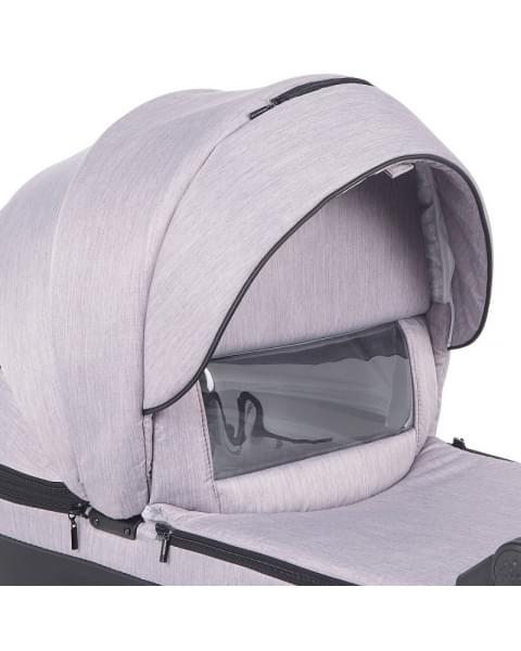 Детская коляска классическая Adamex Chantal Retro 2 в 1 C202 (св.серый )