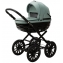 Детская коляска Adamex Chantal Retro Deluxe 3 в 1 C-SA20 (СЕРО-ЗЕЛЕНАЯ КОЖА)