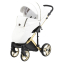 Детская коляска Adamex Chantal Special Edition Deluxe 2 в 1 C101 (БЕЛ.КОЖА ЗОЛОТ.РАМА)