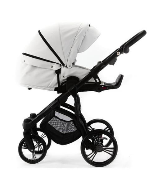 Детская коляска Adamex Lanti Deluxe 2 в 1 LN-SA1 (БЕЛАЯ КОЖА)