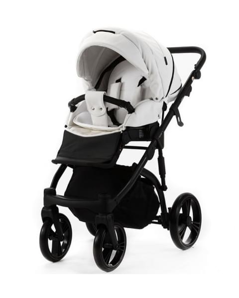 Детская коляска Adamex Lanti Deluxe 2 в 1 LN-SA1 (БЕЛАЯ КОЖА)