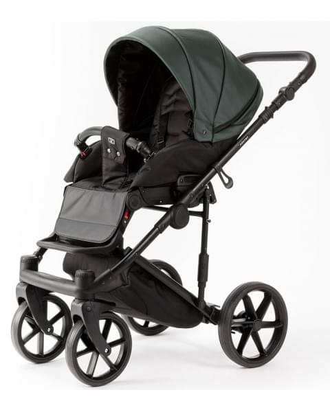 Детская коляска Adamex Locco Light Deluxe 3 в 1 LL-SA29 (Т.ЗЕЛЕНАЯ КОЖА)