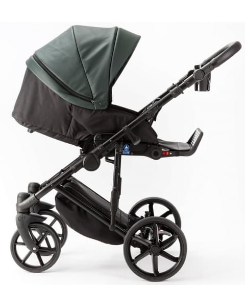 Детская коляска Adamex Locco Light Deluxe 3 в 1 LL-SA29 (Т.ЗЕЛЕНАЯ КОЖА)