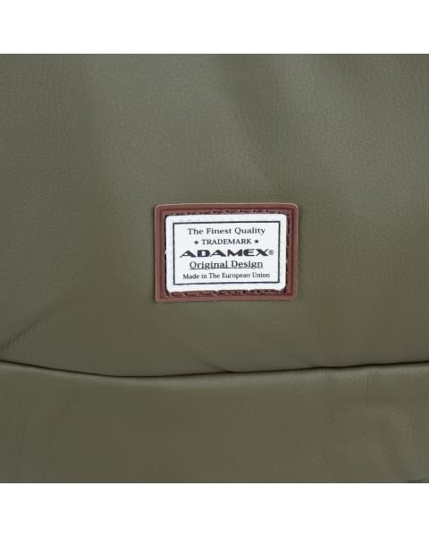Детская коляска Adamex Luciano Deluxe 3 в 1 Q106 (ХАКИ 100% КОЖА)