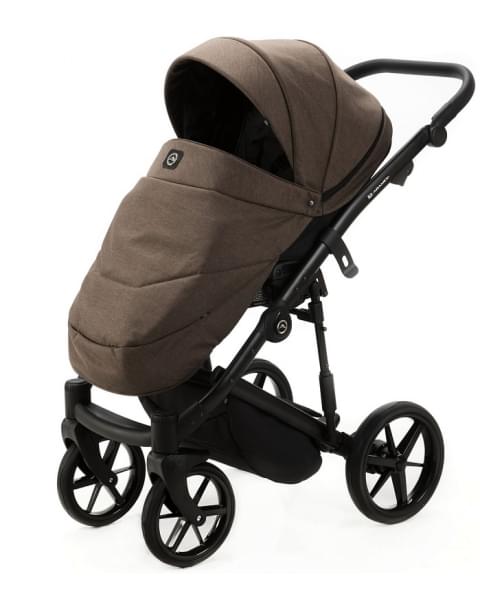 Детская коляска Adamex Mobi 3 в 1 M-PS97 (ШОКОЛАД+ШОКОЛАД КОЖА)