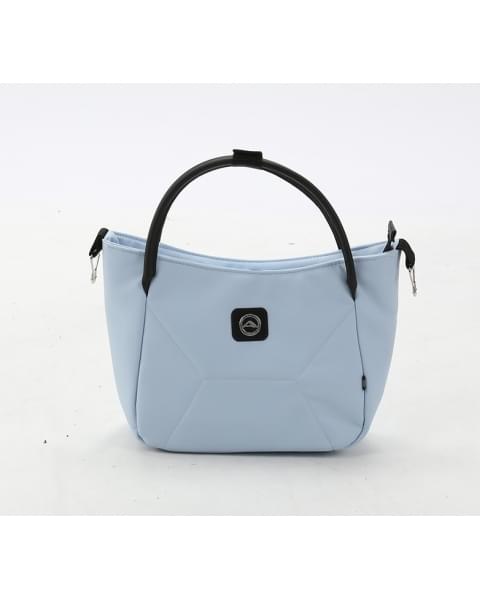 Детская коляска Adamex Mobi Deluxe 2 в 1 M-SD03 (ГОЛУБАЯ+ГОЛУБАЯ ПЕРЛ.КОЖА)