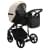 Детская коляска Adamex Mobi Deluxe 2 в 1 M-SD23 (СВЕТЛО-БЕЖЕВЫ+ЧЕРНАЯ КОЖА)