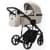Детская коляска Adamex Mobi Deluxe New 2 в 1 MN-SA07 СВЕТЛО-БЕЖЕВАЯ КОЖА