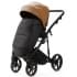 Детская коляска Adamex Mobi Deluxe New 2 в 1 MN-SD32 РЫЖИЙ+ЧЕРНАЯ КОЖА