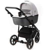 Детская коляска Adamex Nola 3 в 1 N-PS146 (СВ.СЕР. + СЕР. ПЕРЛ. КОЖА)