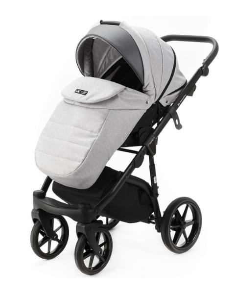 Детская коляска Adamex Nola 3 в 1 N-PS146 (СВ.СЕР. + СЕР. ПЕРЛ. КОЖА)