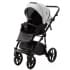 Детская коляска Adamex Nola Deluxe 2 в 1 N-SD107 (СВ.СЕР.КОЖА + ЧЕРН.КОЖА)