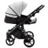 Детская коляска Adamex Nola Deluxe 2 в 1 N-SD107 (СВ.СЕР.КОЖА + ЧЕРН.КОЖА)