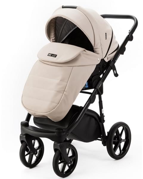Детская коляска Adamex Nola Deluxe 3 в 1 N-SA07 (СВ.БЕЖ. КОЖА)