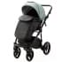 Детская коляска Adamex Nola Deluxe 3 в 1 N-SD103 (СЕРО-ЗЕЛ. КОЖА + ЧЕРН.КОЖА)